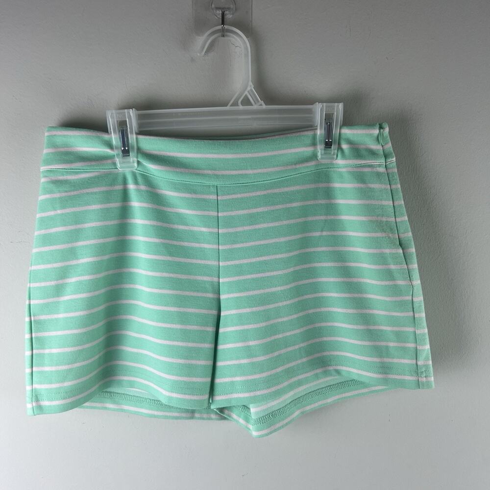 Sail to Sable Shorts Aqua White Stripe Preppy Sz 2
